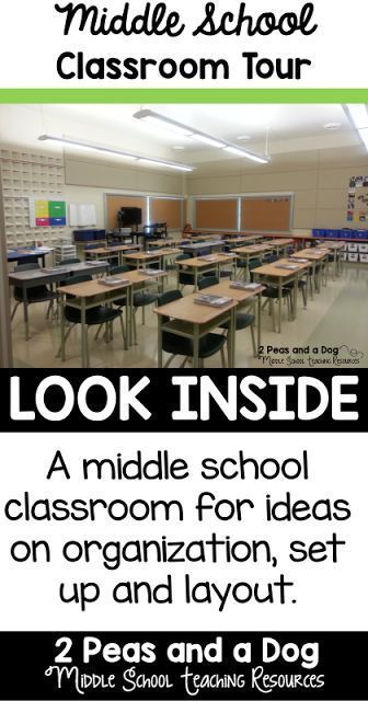 Great ideas, photos and advice for setting up a middle school classroom from the 2 Peas and a Dog blog. Science Classroom Middle School, Classroom Middle School, Middle School Science Classroom, Middle School Hacks, Classroom Tour, 6th Grade Social Studies, Middle School Writing, Secondary Teacher, Ela Classroom