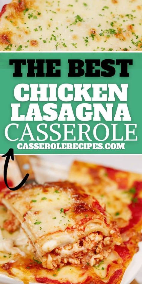 Make dinnertime a breeze with this easy chicken lasagna recipe. Filled with flavorful ground chicken, a homemade sauce, fresh herbs, and a generous helping of cheese! Lasagna With Ground Chicken, Lasagna Chicken Recipe, Mexican Lasagna Recipe Chicken, Ground Chicken Lasagna Recipes, Ground Chicken Casserole Recipes Healthy, Chicken Lasagne Recipes, Chicken Minced Meat Recipes, Chicken Lasagna Recipe Healthy, Chicken Lasagna Recipe Easy