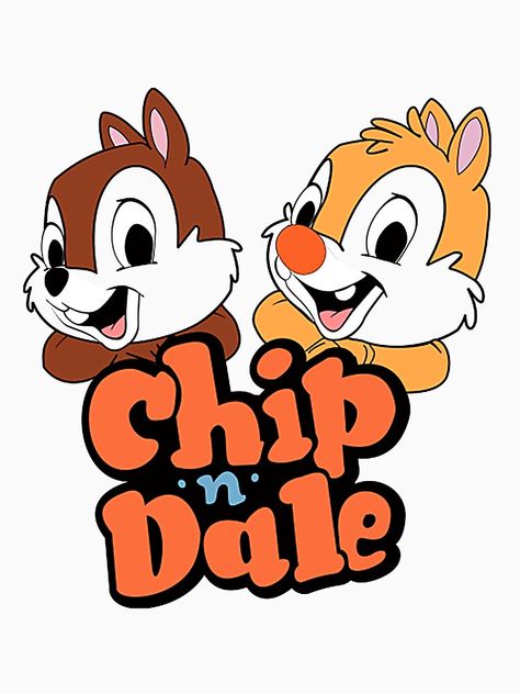 "Chip n Dale " T-shirt by Tyrant719 | Redbubble Karla Gerard, Chip N Dale, Disney Print, Swag Cartoon, Chip And Dale, Disney Addict, Old Cartoons, Disney Tshirts, Ladies Tee Shirts