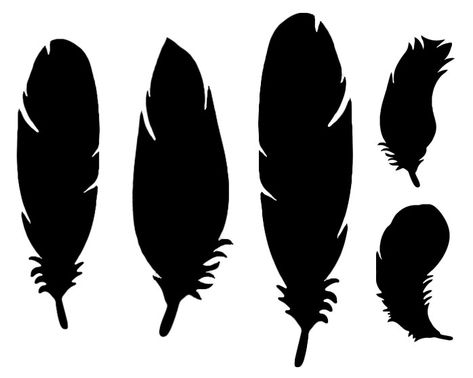 Aztec Wedding, Easter Bunny Footprints, Feather Outline, Feather Printable, Feather Template, Diy Feather, 3d Templates, Outline Template, Feather Diy