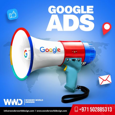 Are you using Google Ads to promote your company? If not, you should. Google receives over 63,000 searches per second on any given day. Our Google Ads specialists can bring you an ROI that takes your business to new levels.  Call us now for a free consultation at +971 502885313 or Visit our Website www.wonderworlddesign.com  #googleads #digitalmarketing #seo #marketing #facebookads #google #marketingdigital #socialmediamarketing #googleadwords #socialmedia #advertising #onlinemarketing #instagra Google Ads Design Creative, Google Search Bar, Quotes Doodles, Calligraphy Quotes Doodles, Whatsapp Marketing, Calligraphy Quotes, Google Adwords, Ad Creative, Post Ideas