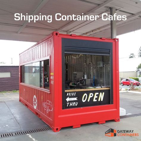 We look at 6 benefits of using a converted shipping container to launch your cafe business. Get in touch with Gateway to discuss your ideas! Cafe Snacks, Shipping Container Cafe, Drive Thru Coffee, Container Coffee Shop, Shipping Container Office, Cafe Business, Container Cafe, Food Stand, Gym Studio