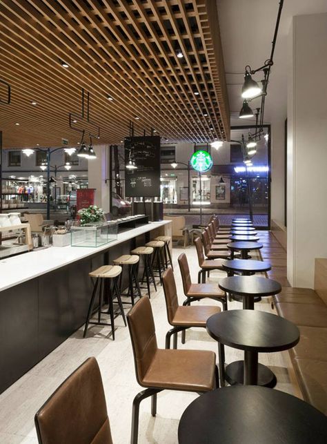 A Starbucks for fans of Finnish design classics | NordicDesign Starbucks Interior, Starbucks Design, Design Café, Coffee Shop Design, Finnish Design, Public Building, Hospitality Design, Cafe Interior, Cafe Design