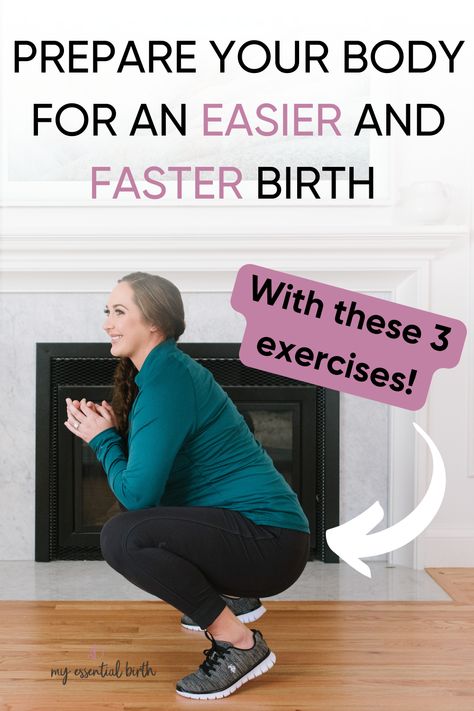 Three exercises to help prepare you for your BEST birth.   Your body is literally made to give birth to your baby. All you need to do is know HOW to work with it! Pre Birth Exercises, After Birth Exercises, Increase Stamina, Pregnancy Guide, After Birth, Birth Doula, Major Muscles, Pregnancy Birth, Muscle Groups