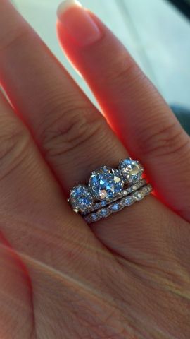 Vintage Engagement Ring Settings, Vintage Gold Engagement Rings, 3 Stone Ring, Whimsical Jewelry, Eternity Rings, 3 Stone Rings, Engagement Ring White Gold, Anniversary Jewelry, Morganite Engagement Ring