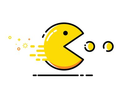 Pacman Pacman Tattoo, Robot Drawing, Barbie Tattoo, Vector Animation, Green Headband, Doodle Icon, Flat Icon, Elements Of Art, Mellow Yellow