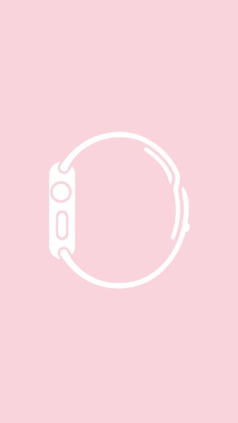 Iphone Icon Pink Pastel, Pink Icons For Apps Iphone, Fitness App Icon Pink, Pink Watch Icon, Watch Icon Logo, Watch Icon Aesthetic, Bambi Backgrounds, Pink Shortcuts Icon, Pink Phone Icon Aesthetic