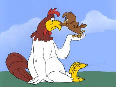 Foghorn Leghorn Chicken Hawk | Opposites attract, then dress cleverly for Hallowe'en - tall couple ... Foghorn Leghorn Quotes Hilarious, Leghorn Hen, Funny Rooster Drawing, Foghorn Leghorn Quotes, Chicken Hawk Looney Tunes, Looney Tunes Rooster, Cartoon Rooster, Leghorn Chickens, Foghorn Leghorn