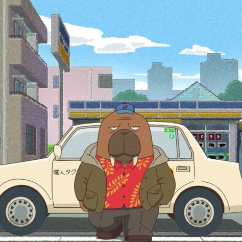 Streetwear Moodboard, Odd Taxi, Anime Male, Vintage Japanese, Alice In Wonderland, Cartoon Art, Aesthetic Anime, Art Style, Anime Guys