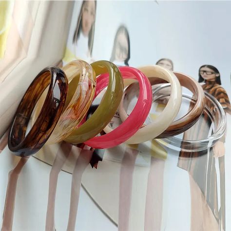 Hot Selling European And American Marble Multi-color Clear Acrylic Bracelets Round Resin Bangle - Buy Resin Bangle,Clear Bangles Acrylic,Resin Bracelets Bangles For Women Product on Alibaba.com Acrylic Bangles, Bridal Bracelets, Arm Bangles, Acrylic Bracelet, Wedding Silver, Bracelet Wrist, Resin Bangles, Resin Bracelet, Arm Bracelets