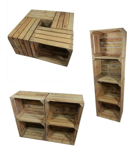 4 x Vintage Wooden Apple Fruit Crate Rustic Old Bushel Box Shabby Chic Storage-  | eBay Wooden Apple Crates, Apple Crate, Wooden Apple, Shabby Chic Storage, Vintage Crate, Apple Crates, Apple Boxes, Fruit Crate, Simply Dress