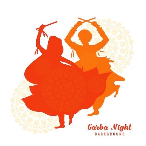 Free vector happy garba night celebratio... | Free Vector #Freepik #freevector #garba #garba-night #dandiya-night #dandiya Durga Maa Navratri, Sketch Indian, Maa Navratri, Dandiya Night, Garba Night, Celebration Card, Card Background, Night Background, Maa Durga