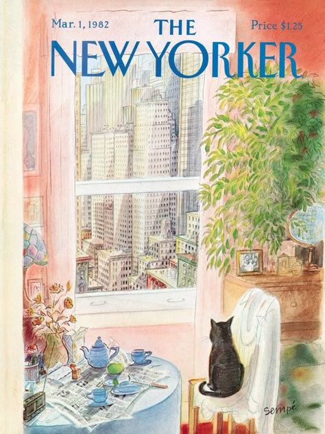 The New Yorker Magazine, Collage Mural, Illustration Kunst, New Yorker Magazine, New Yorker Covers, Dorm Posters, A Black Cat, Picture Collage Wall, Art Et Illustration