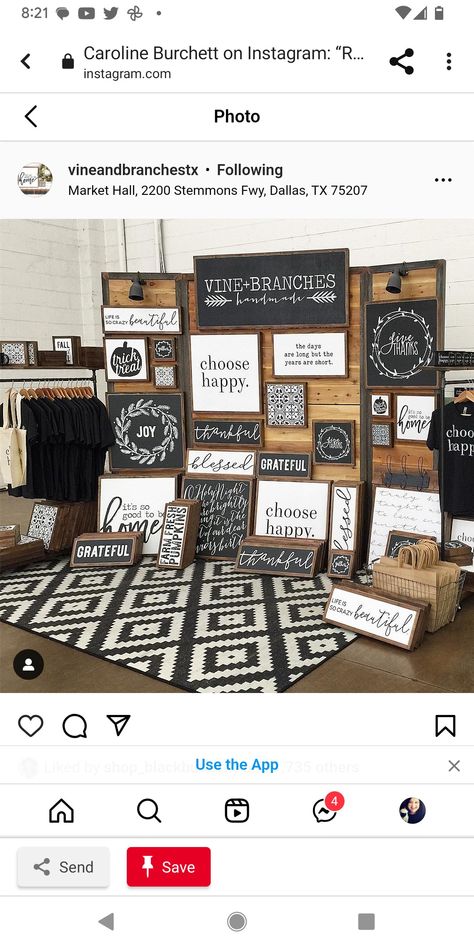 Sign Displays For Craft Shows, Craft Vendor Setup Ideas, Booth Walls Vendor, Market Displays Booth Ideas Craft Fairs, Displays For Craft Shows, Market Displays Booth Ideas, Cricut Sayings, Vendor Ideas, Cricut Signs