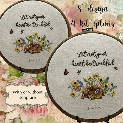 Best Seller Kits Holiday Embroidery Patterns, Inspirational Embroidery, Wall Decor Embroidery, Save Mother Earth, Beautiful Wildlife, Winter Embroidery, Holiday Embroidery, Woodland Deer, Digital Embroidery Patterns