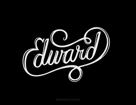 Elegant Edward S Logo Design, Logo Design Collection, Beautiful Lettering, Typography Posters, Fonts Handwriting, Fruit Photography, Lettering Styles, Living In New York, Name Design