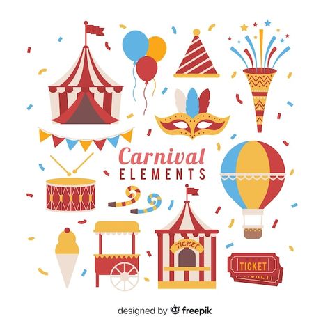 Free vector flat carnival elements colle... | Free Vector #Freepik #freevector #carnival-elements #masquerade-mask #carnival-mask #party-mask Carnival Design Ideas, Carnival Drawing, Carnival Elements, Carnival Illustration, Carnival Images, Carnival Design, Mask Carnival, Diy Carnival, Carnival Decorations