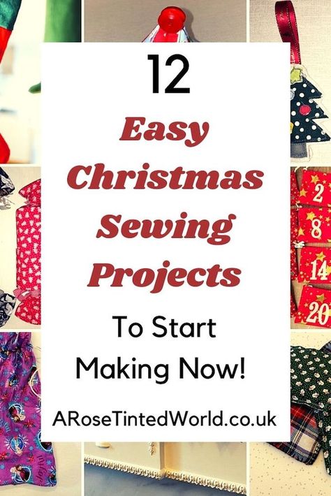 Prepare for Xmas, start to sew these simple useful decoration, present and gift ideas. Zero waste and scrapbusting things to make for the festive season. Decorate your home, make beautiful gifts and decor using these 12 brilliant free patterns and tutorials. Create the perfect handmade Christmas! Sewing Xmas Gifts, Christmas Sewing Ideas Handmade Gifts, Christmas Sewing Projects Gift Ideas, Diy Christmas Sewing Projects, Christmas Sewing Projects Gift, Sewing Christmas Projects, Sewing Gifts For Christmas, Easy Christmas Sewing Projects, Christmas Gifts To Sew