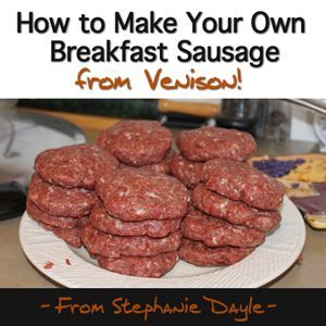 How to make your own venison breakfast sausage. Put those tougher cuts of meat to a good and tasty use! Recipe and step by step instructions! Venison Breakfast Sausage, Venison Meals, Recipes Venison, Deer Sausage, Venison Sausage Recipes, Elk Meat, Venison Sausage, Wild Recipes, Elk Recipes