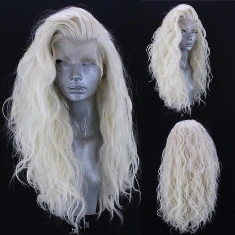 ❄️😍 Ariel in “Platinum Ice” is now back in stock on our store!😍❄️ She’s a gorgeous Icy White Blonde shade which is exclusive to our store!😱… Pure White Hair, Webster Wigs, White Blonde Hair, Wig Party, Icy Blonde, Beautiful Wigs, Synthetic Lace Wigs, White Blonde, Salt Spray