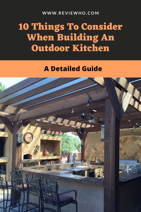 Are you planning to have your outdoor kitchen? Here are ten things you’ll need to consider first before building your outdoor kitchen. Building An Outdoor Kitchen, Build Outdoor Kitchen, Kitchen Must Haves, Clean Kitchen, Outdoor Kitchen, Do You Need, Kitchen Gadgets, Cool Kitchens, The Good Place