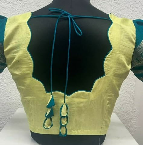 Blouse Designs Cut Work, Back Side Blouse Design, Low Neck Blouse Designs, Cut Work Blouse Designs, Back Neck Designs For Blouses, Gold Blouse Designs, Plain Blouse Designs, Cut Work Blouse, Latest Blouse Neck Designs