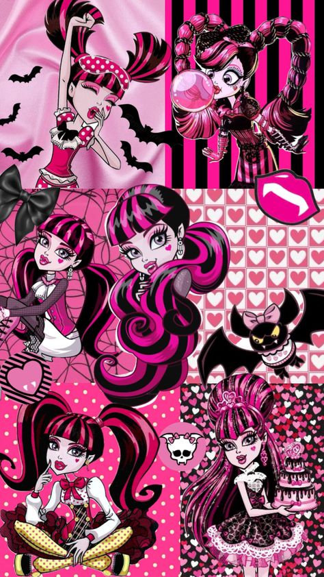 Draculaura 🩷🦇 Emo Monster High, Y2k Header, Pink Emo, Monster High Draculaura, Text Dividers, Scene Background, Moster High, Twitter Header Pictures, Cute Headers