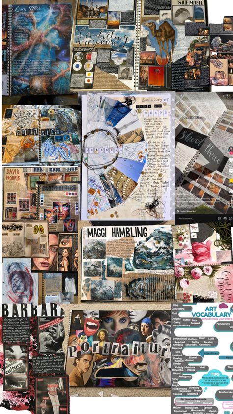 Development Art Gcse, Art Development Pages, View Finder Art, A Level Mood Board, Art Gcse Layout Ideas, Moodboard Art Gcse, Gcse Photography Sketchbook Ideas, Art Mediums List, Gsce Art Ideas