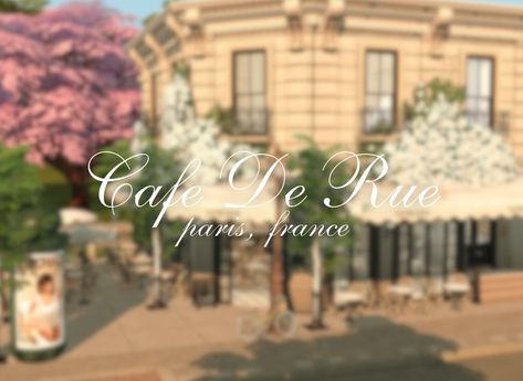 Sims 4 Bakery Build, Sims 4 Cafe Build, Sims 4 Coffee Shop, Sims 4 Paris, Sims 4 Cafe, Brindleton Bay, Paris Kitchen, Paris Rooftops, Sims 4 Family