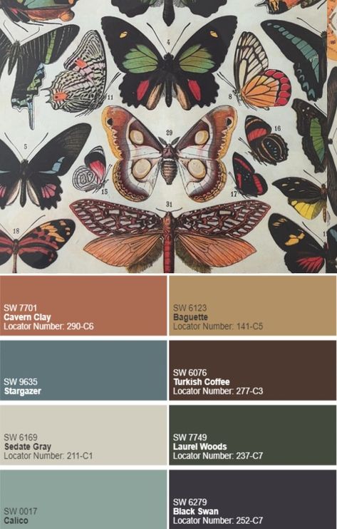 No Fail Way To Pick The Perfect Paint Color + Palette Paint Color Combinations Interior, Maximalist Paint Colors, Sherwin Williams Pallet, Modern Organic Color Palette, Cottagecore Palette, Colonial Color Palette, Maximalist Color Palette, Magnolia Home Paint Colors, Painting Color Palette