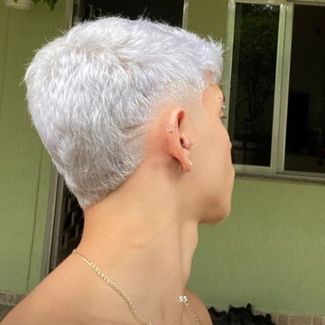 Platinum Silver Hair Color, Mens Haircuts Straight Hair, Men Fade Haircut Short, Men Blonde Hair, Short Shaved Hairstyles, Shaved Hair Designs, Fire Hair, Silver Hair Color, Men Haircut