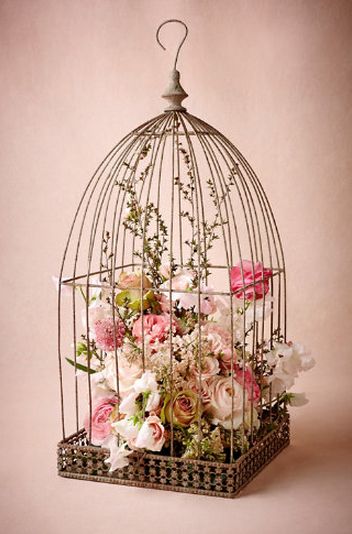 Decorations For  A Garden Wedding Housing Aesthetic, Antique Birdcage, Camera Shabby Chic, Modern Shabby Chic, Wedding Birdcage, Gold Decorations, Cottage Shabby Chic, Pastel Theme, Smart Tiles