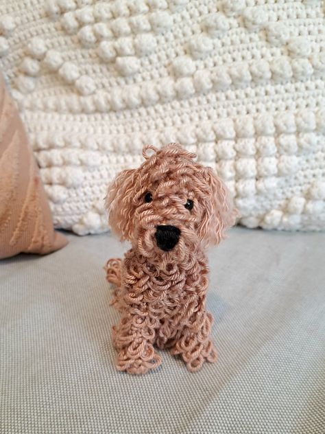 Crochet Doodle Dog, Crochet Golden Doodle Pattern Free, Crochet Goldendoodle, Poodle Crochet Pattern Free, Crochet Poodle, Crochet Dogs, Beginning Crochet, Dog Patterns, Crochet Plushies