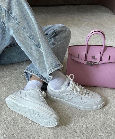 White Chanel Sneakers, Chanel Pants, Chanel Sneakers, This Is Your Life, Designer Trainers, Fancy Shoes, Luxury Sneakers, Most Wanted, Gorgeous Shoes