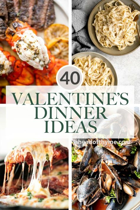 Valentine’s Day Steak Dinner, Valentine’s Dinner Recipes, Romantic Lobster Dinner For Two, Valentines Chicken Dinner Ideas, Valentines Day Pasta Dinner Ideas, Valentine’s Day Supper Ideas, Valentines Day Dinner Ideas Romantic, Valentine’s Day Meals At Home, Dinner Ideas For Valentines Day