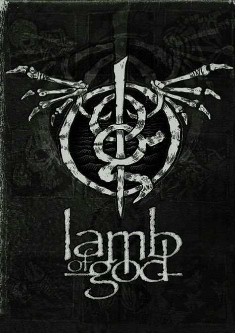 Lamb Of God Art, Lamb Of God Logo, Metallica Tattoo, God Logo, Metal Posters Art, South Of Heaven, Metal Band Logos, Slayer Band, Rock Band Logos