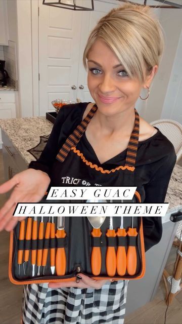 Cherish Larsen on Instagram: "Ive said before, but I love this time of year 🎃🎃 also carving pumpkins brings back childhood memories so thats always fun! I am all about easy and we make this guac recipe all the time. Its a Larsen family favorite, so thought Id share and add some fun Halloween vibes in with it!! *I used 6 avacados here. Make sure they’re ripe ☺️ *A half of a container of fresh salsa(pico salsa) *and garlic salt Add until it tastes the way you want it lol - no specific amount!! Pico Salsa, Cherish Larsen, Guac Recipe, Carving Pumpkins, Fresh Salsa, Halloween Vibes, Garlic Salt, Family Favorites, Pumpkin Carving