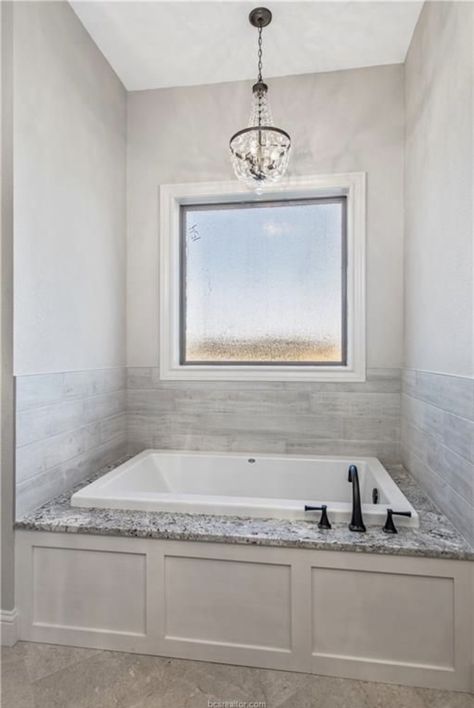 Tiled Bathroom Tub Surround, Master Bathtub Surround, Tile Bath Surround, Bath Tub Backsplash Ideas, Soaking Tub Tile Surround Ideas, Surround Bathtub Ideas, Whirlpool Bathtub Tile Surround, Board And Batten Around Tub, Surround Tub Ideas