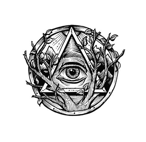 Ver todo ojo triángulo tatuaje temporal Rub por ABlinkInkTattoos Tattoo Sonne, Third Eye Tattoos, All Seeing Eye Tattoo, Tattoo Eye, Tato Minimal, Trippy Drawings, Marquesan Tattoos, Triangle Tattoos, Muster Tattoos