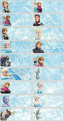 Frozen Classroom, School Labels Printables, Γενέθλια Mickey Mouse, School Stickers Labels, Frozen Tags, Frozen Printables, Name Tag For School, Frozen Bday Party, Projek Menjahit