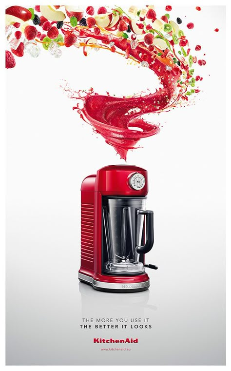 KitchenAid Magnetic Blender on Behance Film Production Studio, Mini Blender, 광고 디자인, Publicidad Creativa, Production Studio, Graphic Design Ads, Coffee Poster, Poster Ads, Creative Pictures