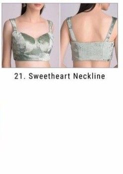 Blouse neckline Sweet Heart Neckline Blouse Indian, Sweetheart Neckline Blouse, Hook Ideas, Blouse Neckline, Sweet Heart Neckline, Blouse Necklines, Strap Blouse, Model Blouse, Latest Blouse Designs Pattern