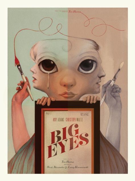 Big Eyes (2014) Big Eyes Movie, Big Eyes 2014, Keane Big Eyes, Tim Burton Art, Tim Burton Films, Tim Burton Movie, Big Eyes Art, Fantasy Films, Movie Posters Minimalist