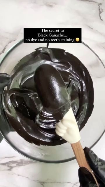 How To Make Black Chocolate, Black Ganache Recipe, Black Chocolate Ganache, Black Ganache, Chocolate Ganache Cake Recipe, Ganache Recipes, Black Cocoa Powder, Recipe Developer, Black Cocoa