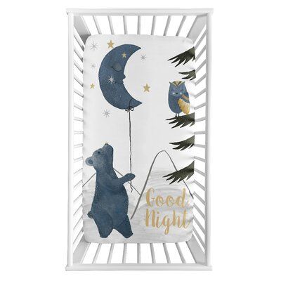 Bear Nursery Theme, Blue Gray Gold, Moon Bear, Star Photo, Woodland Bear, Gold Bed, Nursery Room Design, Baby Boy Room Nursery, Owl Photos