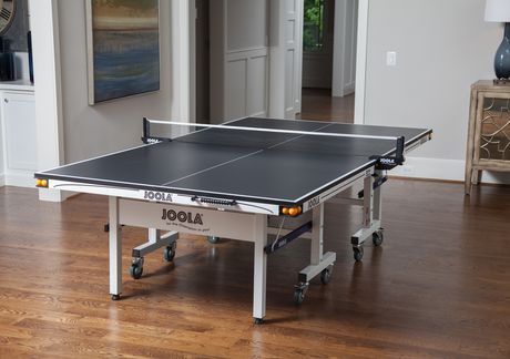 JOOLA 1 Inch Motion 25 Table Tennis Table | Walmart Canada Outdoor Table Tennis Table, Table Tennis Table, Charcoal Paint, Ping Pong Tables, Tennis Table, Pong Table, Indoor Games, Household Furniture, Table Black