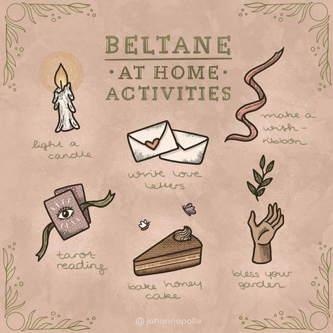 Johanna Polle • Illustration (@johannapolle) posted on Instagram • Apr 28, 2020 at 6:05pm UTC Johanna Polle, Celebrate Beltane, Write Love Letters, Wicca Holidays, At Home Activities, Fire Festival, Magia Das Ervas, Wiccan Magic, Light A Candle