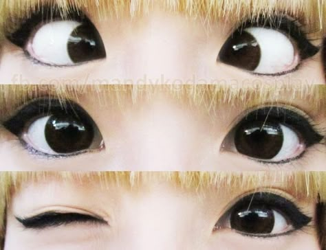 Cat Like Eyes, Eye Contacts, Anime Makeup, Doll Eye Makeup, Kawaii Makeup, Swag Makeup, Circle Lenses, Lovely Cat, Korean Skin Care