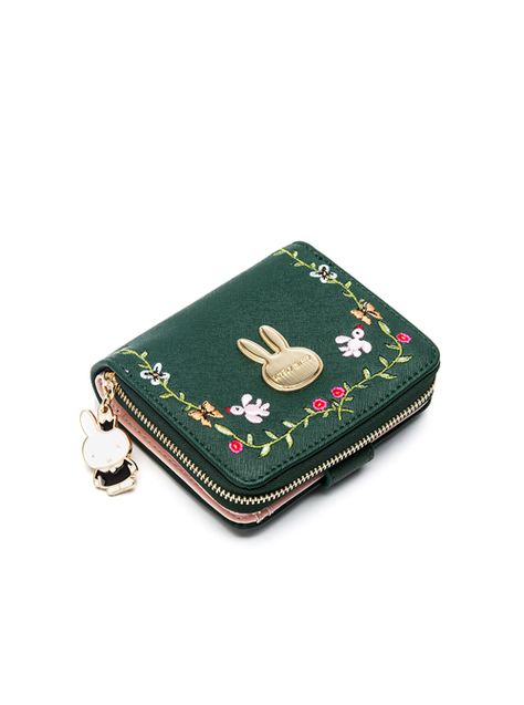 Buy Vine Embroidery Cute Miffy Rabbit Elegant Classic Lolita Dark Green Short Folding Wallet on Lolitain.com. Choose your perfect classic lolita dress, gothic lolita dress, and more. Regular discounts up to 50% off. Short Folding, Vine Embroidery, Embroidery Cute, Classic Lolita, Cute Wallets, Pretty Bags, Cute Little Things, Fold Wallet, Green Shorts