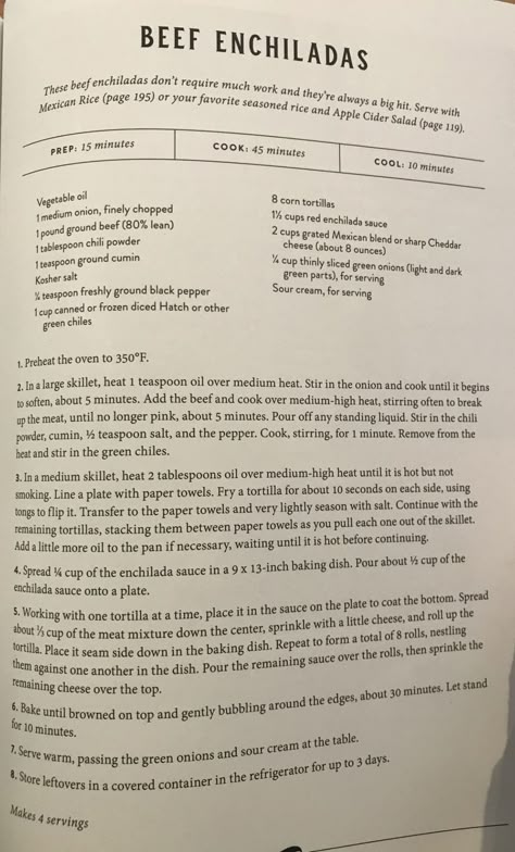 Magnolia Table Recipes, Sour Cream Chicken Enchiladas, Cream Chicken Enchiladas, Joanna Gaines Recipes, Magnolia Kitchen, Cream Chicken, Sour Cream Chicken, Magnolia Table, Beef Enchiladas